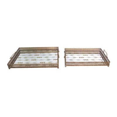 2 Piece Accent Tray Set
