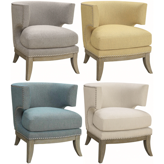 Mid Century Modern Design Living Room Accent Chair with Nailhead Trim