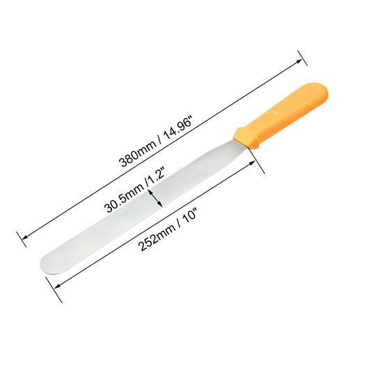 Straight Icing Spatula Stainless Steel 10-inch Cake Decorating Frosting Spatulas - Random Color