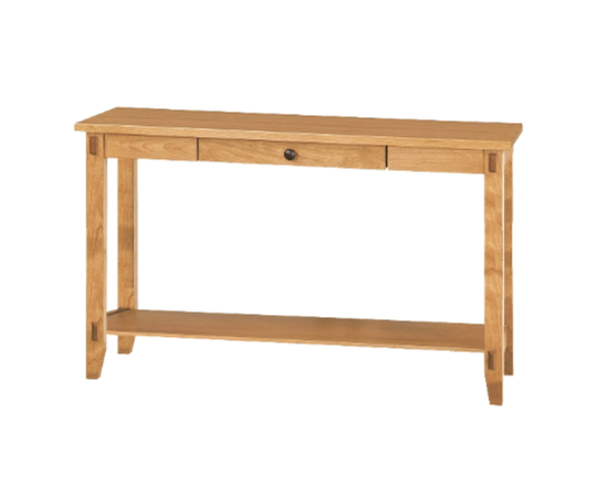 Dutchcrafters 48" Juliette Solid Wood Sofa Table With Drawer, Brown Maple Honey Stain - Amish Made in America