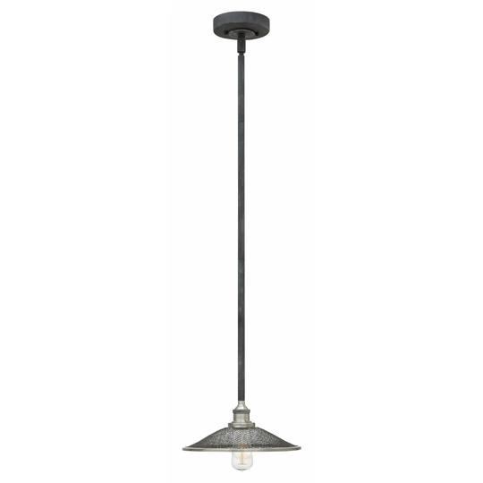 Hinkley Rigby 1-Light Pendant in Aged Zinc