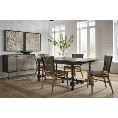 74.5" Wide Oak Solid Wood Sideboard