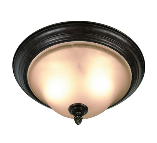 Woodbridge Lighting Harrington 2-light Bordeaux Flush Mount Fixture