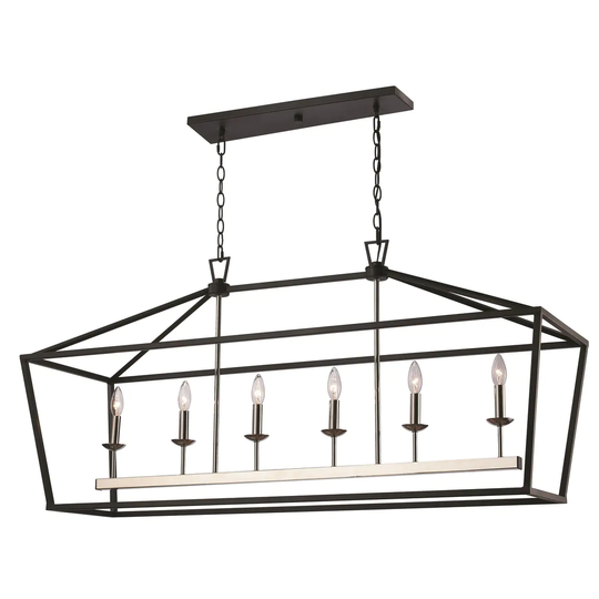 Giuseppe Imports Six Light Pendant Lacey Polished Chrome - Exact Size