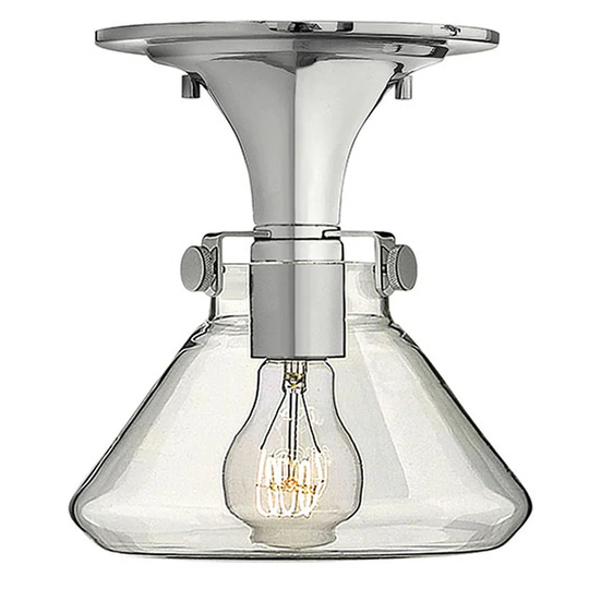 Hinkley Lighting Single Light 8" Width Indoor Semi-Flush Ceiling