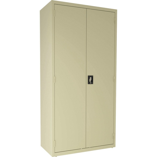 Lorell Janitorial Cabinet, Locking Storage, 36"x18"x72", PY