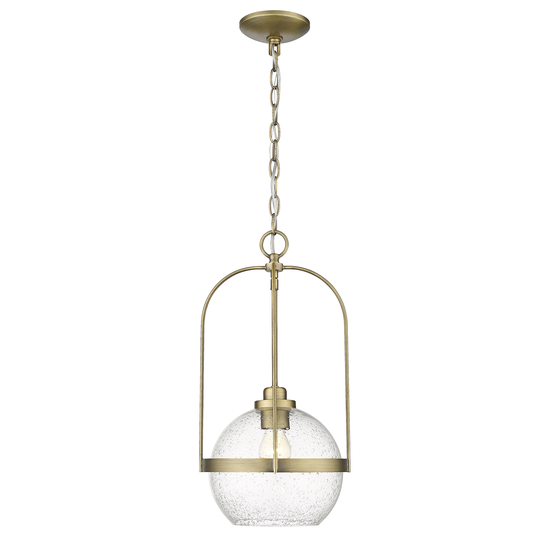 Devonshire 1-light Pendant w/ Clear Seeded Glass