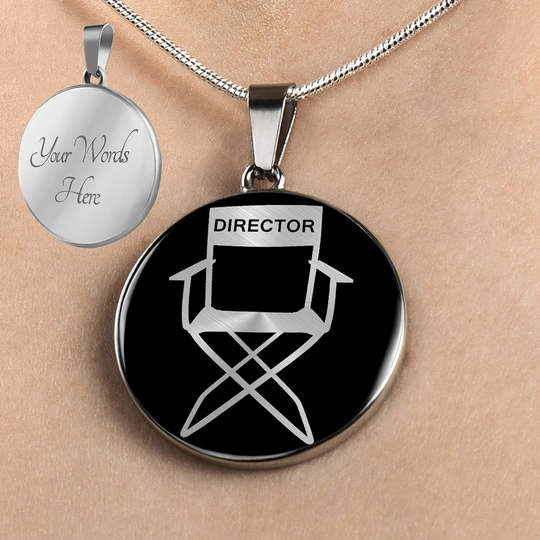Director's Chair Necklace, Movie Film Student Director Gift, Lover Necklace