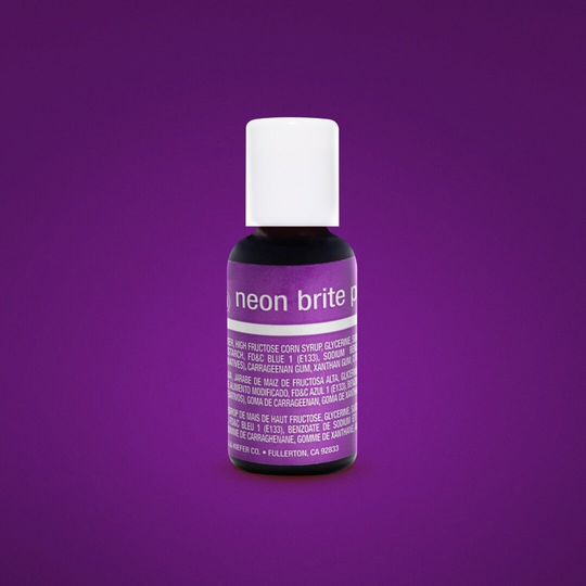 Fast Shipping Neon Brite Purple Chefmaster Gel Food Coloring 20Ml, Color