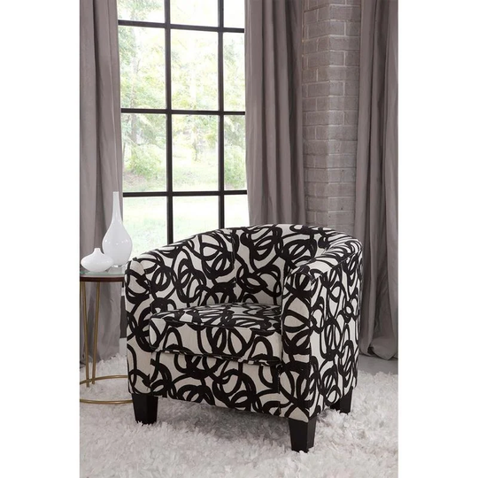 Enzo Barrel Chair Tangled White