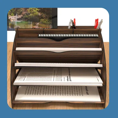 Fulghum Wood Desk Organizer