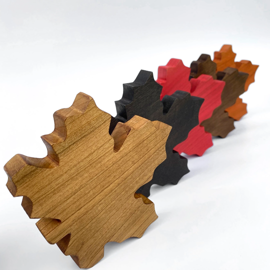 Wooden Leaves, Leaf Set, Wood Fall Leafs, Decor Art, Table Floral