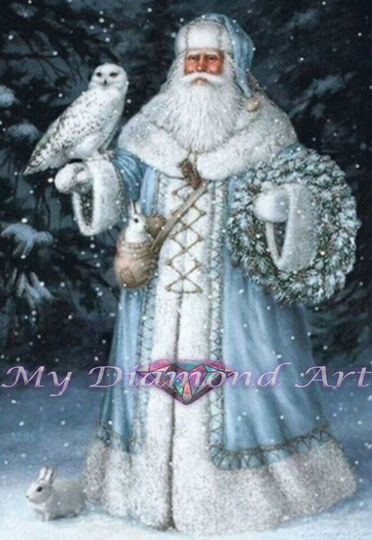 5D Diy My Diamond Art | Snow White Santa Painting Kit | New
