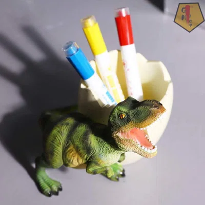 Dinosaur Pen Holder, Pencil Holder, Desktop Storage Container, Dinosaur Series Decorative Ornaments
