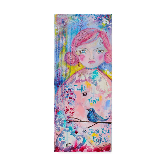 Jane Hinchliffe 'Take The Time to Show You Care' Canvas Art - Multi-color