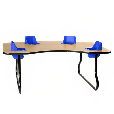 Kid's 5 Piece 72" x 48" Novelty Activity Table & Chair Set