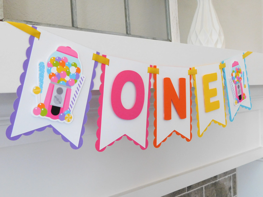 Candy High Chair Banner, Party Decorations, Birthday Banner