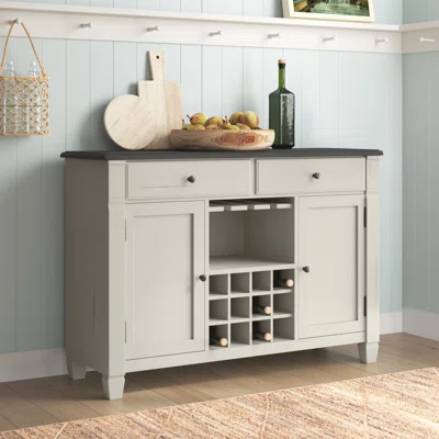 Clous 52" Wide 2 Drawer Solid Wood Sideboard