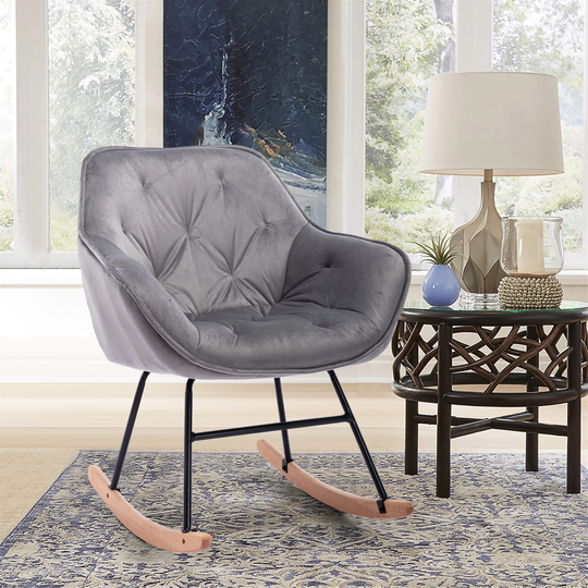 Comfortable Upholstered Rocking Accent Chair