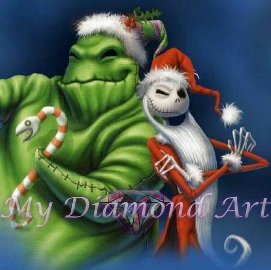 5D Diy My Diamond Art | Jack & Oogie Painting Kit | New