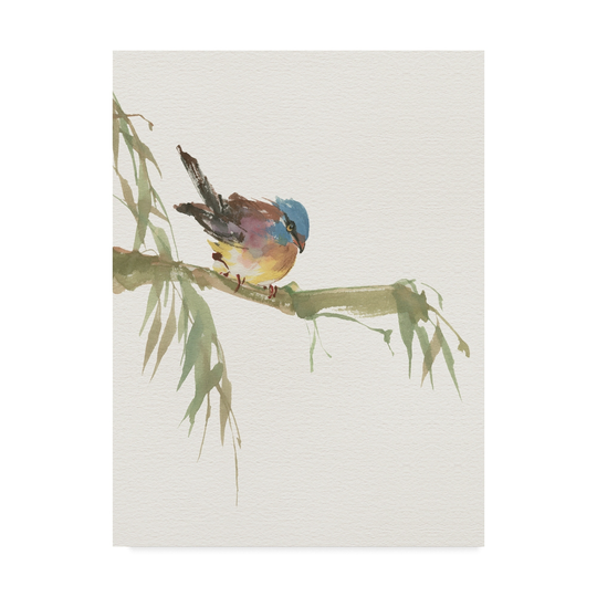 Chris Paschke 'Finch V2' Canvas Art - Multi-color
