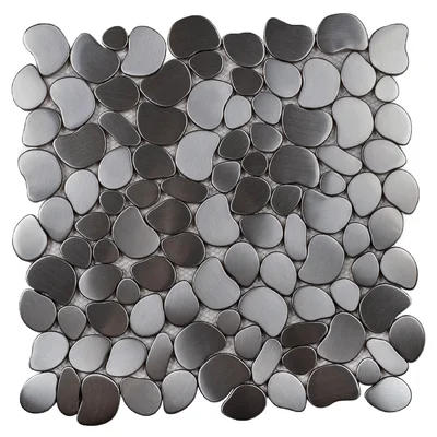 12" x 12" Metal Random Mosaic Wall & Floor Tile