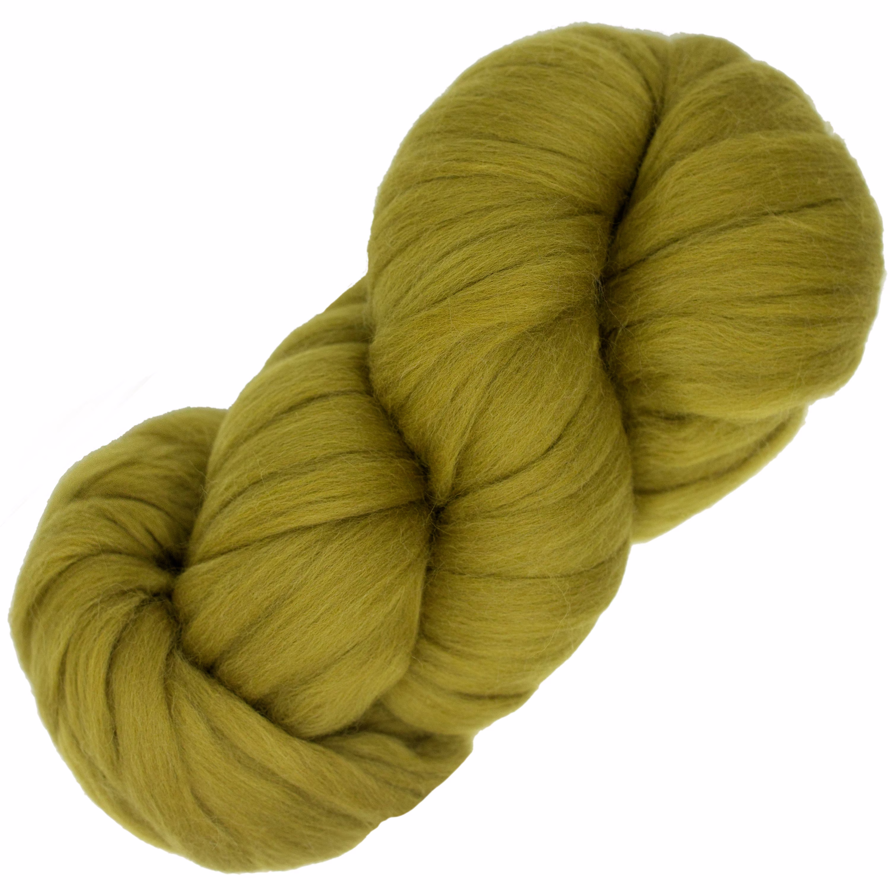 Merino Pencil Roving - Pre-Drafted For Easy Spinning, Textured Weaving, Wall Hangings & Felt Painting. Luxuriously Soft 100% Wool, Moss