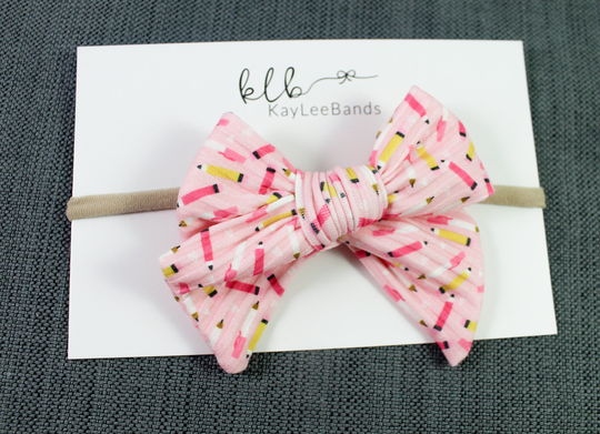 Pencil Headband - First Day Of School Newborn Headbands Bow On Hair Clip Girls Baby Bows Toddler