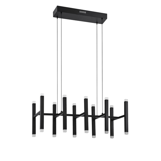 Verticals 20-Light Black LED Pendant