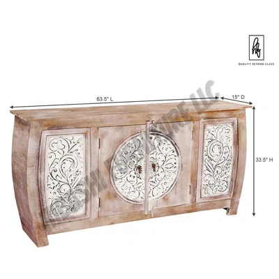 Dasma 63.5" Wide Mango Solid Wood Sideboard