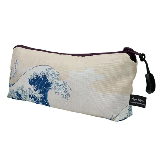 Mzshop - School Pencil Case Hokusai Pen Box Pouch Backpack Stationery Box Fullprint Aesthetic Arthoe Grunge