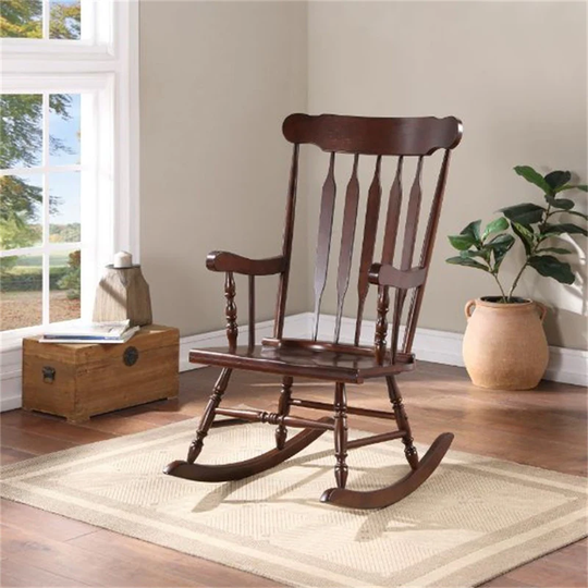 Raina Rocking Chair, Cappuccino Finish