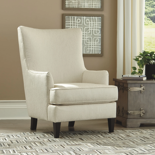 Paseo Vintage Casual Ivory Accent Chair