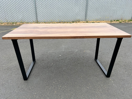 Walnut Kitchen Table. Dining Conference Hardwood Table. Modern Industrial