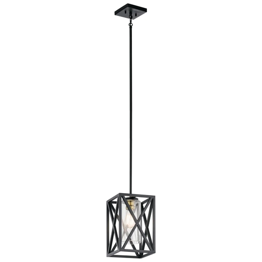 Kichler Lighting Moorgate Collection 1-light Black Mini Pendant