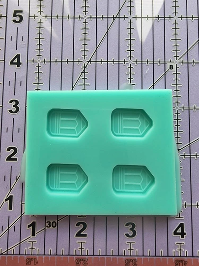 Pencil Bits Silicone Mold, Earring Studs