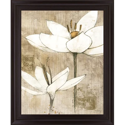 Pencil Floral I by Avery Tillman - Picture Frame Painting Print on Plastic