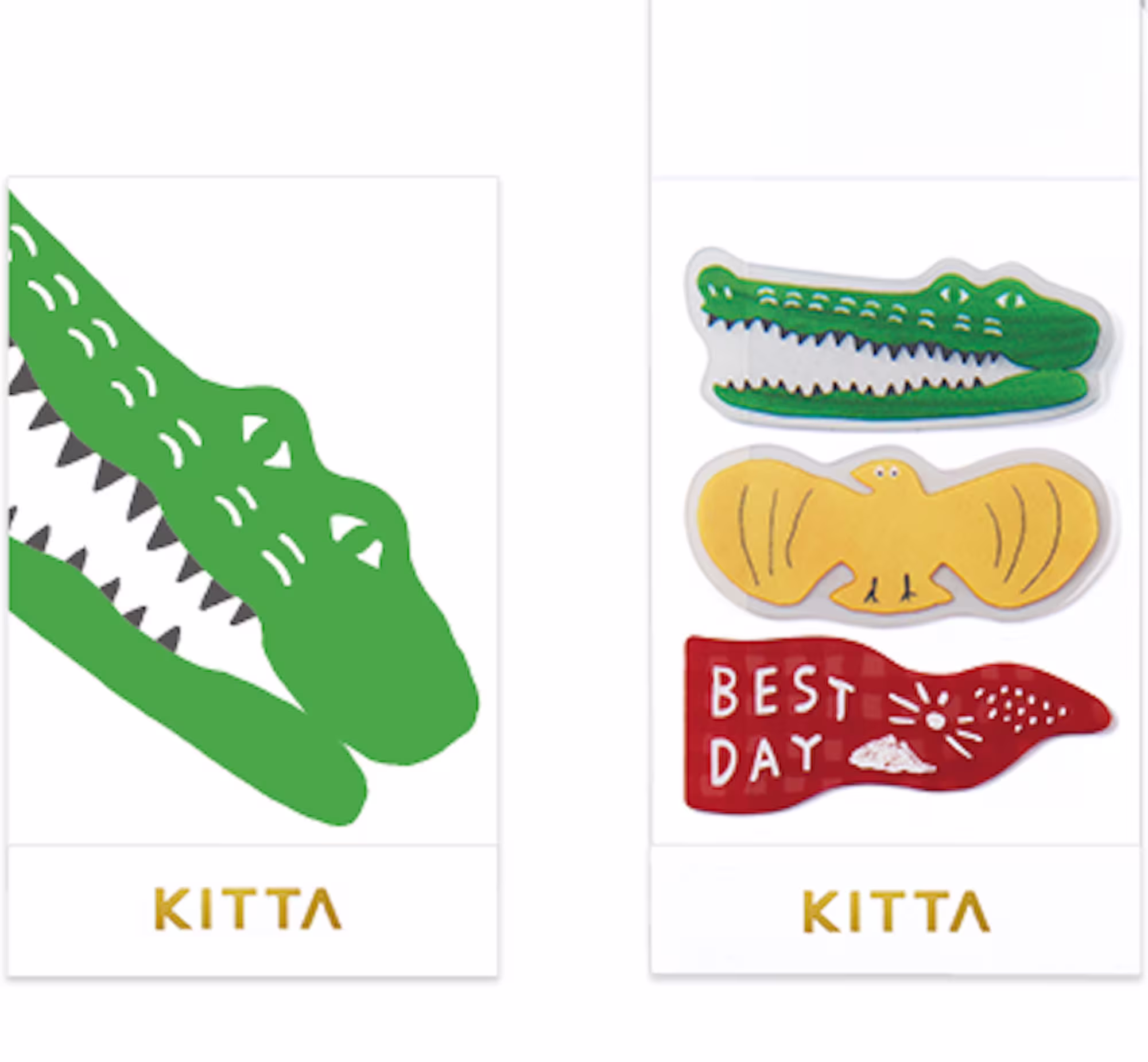Kingjim|Kitta| Patch |Crocodile|Schedule Sticker |Seal||Life|Sticker| Notebook|Decorate|Card Making|Schedule Book|Scrapbooking|Craft