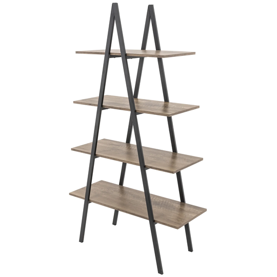 Glitzhome Casual 3-5 Tier Etagere Storage Bookcase Ladder Bookshelf