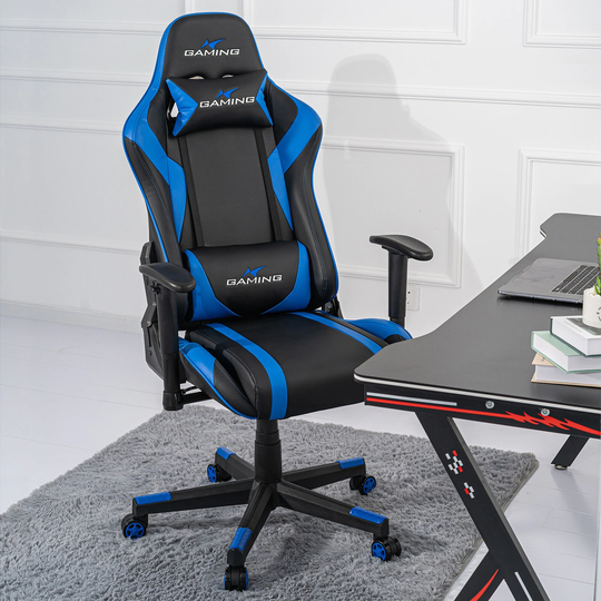 Admiral Adjustable Reclining Gaming Chair Ergonomic Racing PU Leather Chair