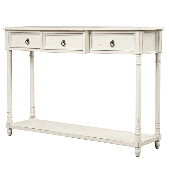 Console Table Sofa Table with Drawers for Entryway