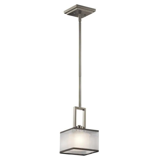 Kichler Lighting Kailey Collection 1-light Brushed Nickel Halogen Mini Pendant
