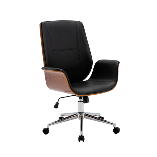 Porthos Home Nole Office Chair, PU Leather, Height Adjustable Seat