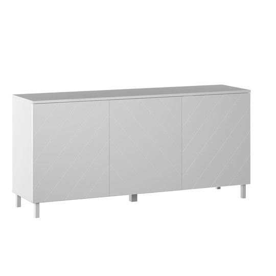 Sideboard with Chevron Pattern Routing