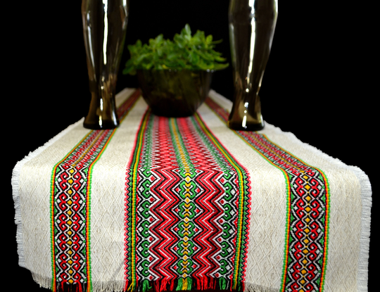 Ukrainian Table Runner Embroidery Red Gifts