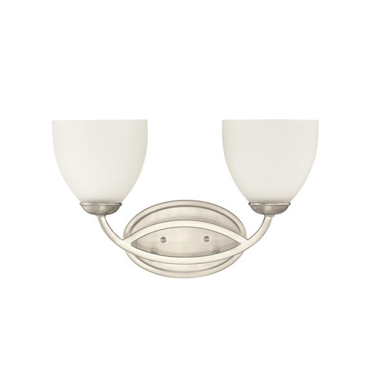 Millennium Lighting 2 Light Brushed Nickel Bathroom Vanity Light