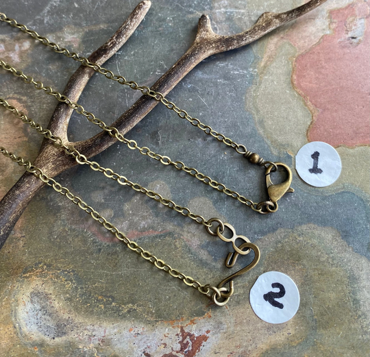 Soldered/Closed Antiqued Bronze Plated Cable Chain, Soldered Brass Choose The Length & Style, Chain For Pendant Necklace