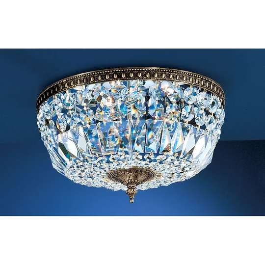 Classic Lighting 8.5" Crystal Flushmount from the Crystal Baskets