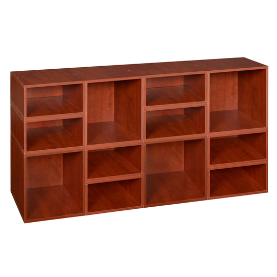 Noble Connect Storage Set- 4 Full Cubes/8 Half Cubes- Cherry