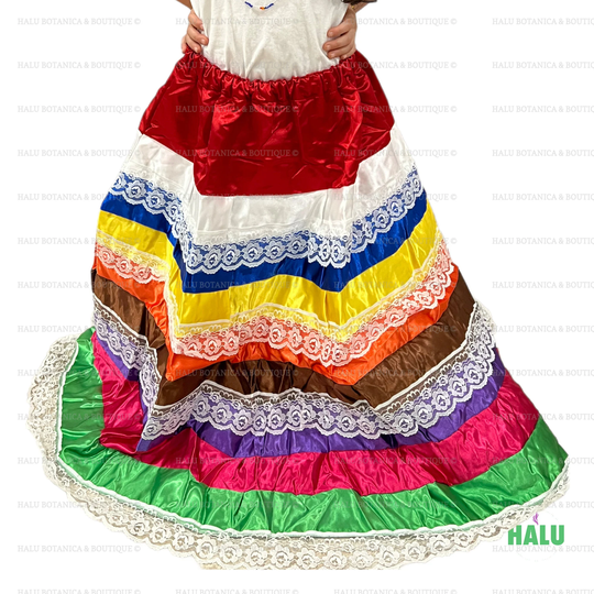 9 Colors Skirt/ Saya Colores/ Santeria/ Yoruba